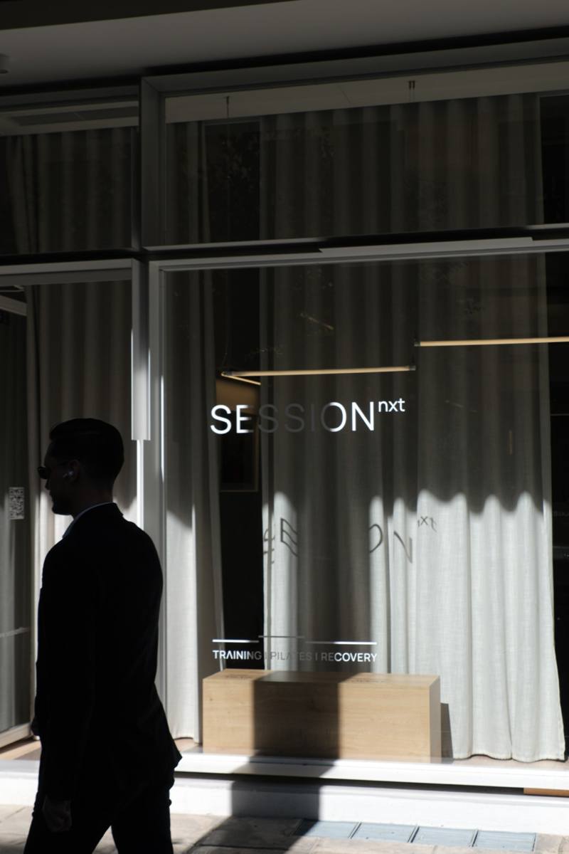 SESSION Fitness — main training floor and mezzanine Pilates studio